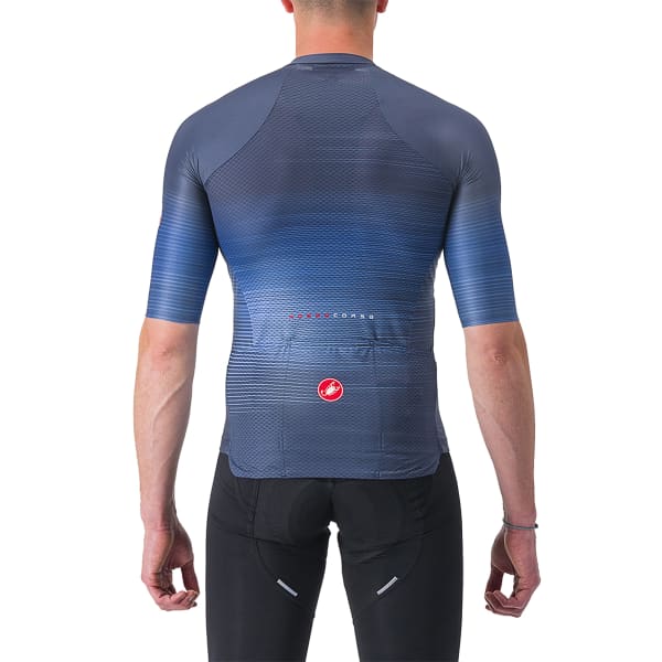 Maillot vélo CASTELLI AERO RACE 6.0 JERSEY BLEU/BLANC