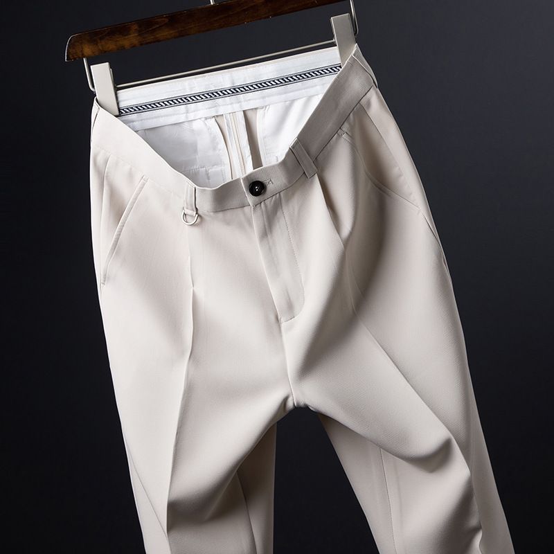 Andrei - Cropped Straight Leg Dress Pants