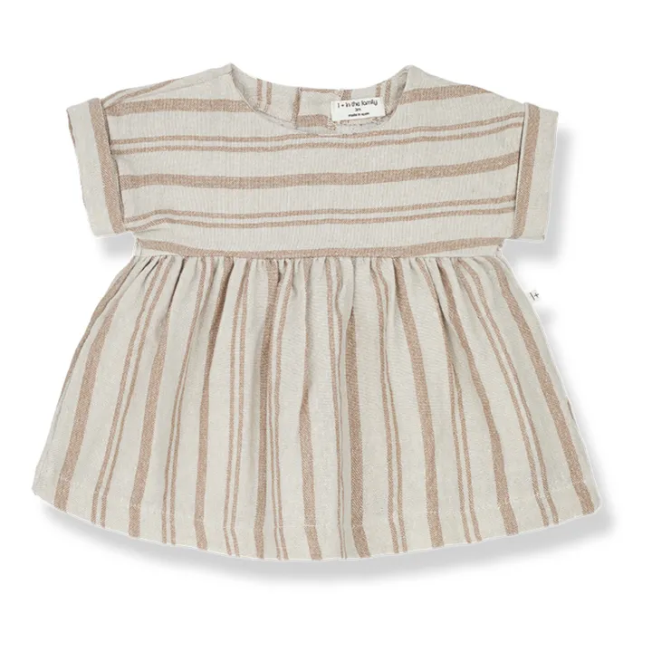1+ in the family Robe Manches Courtes Rayée Josephine | Camel
