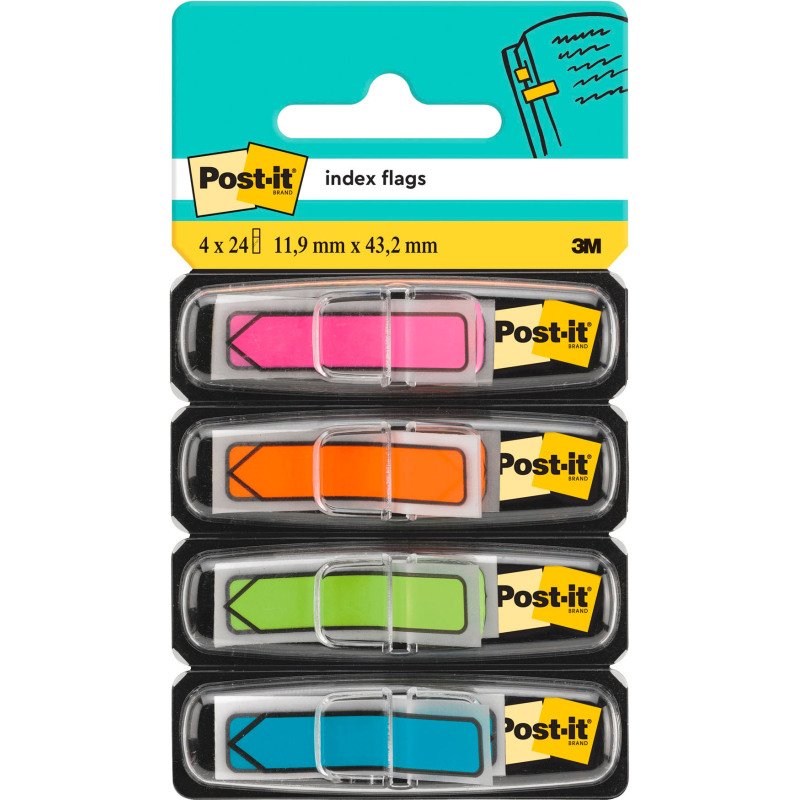 Marque- pages flèches couleurs Fun Post-it - distributeur de 96 feuilles