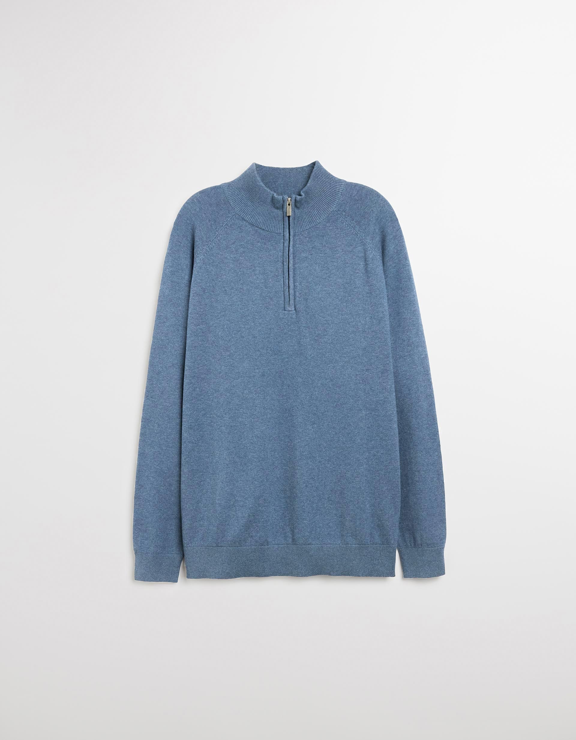 Camisola de Malha Fecho de Correr, Homem, Azul