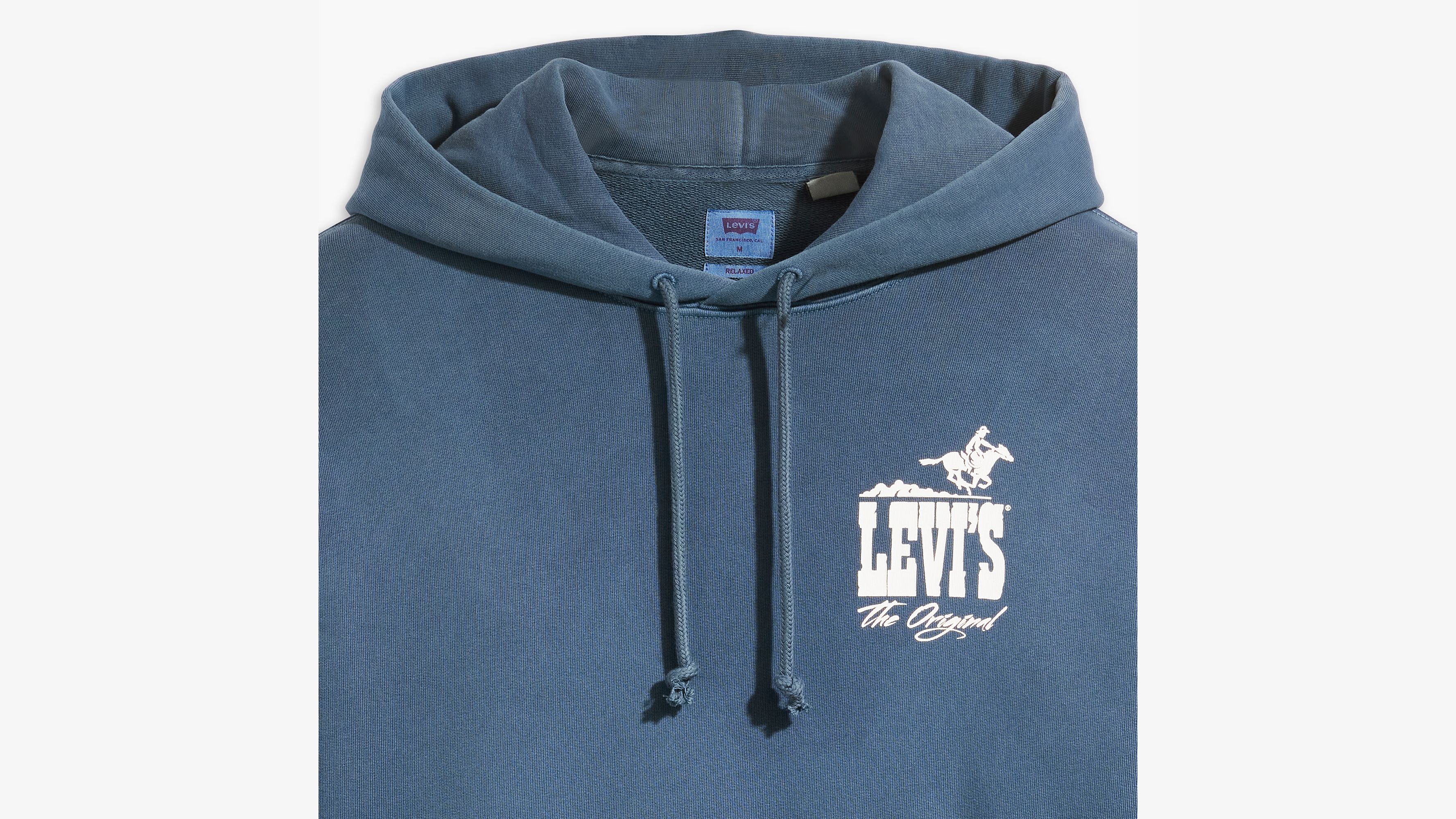 Sweat à capuche graphique Authentic - Levi Archival Garment Dye Vintage Indigo - Bleu