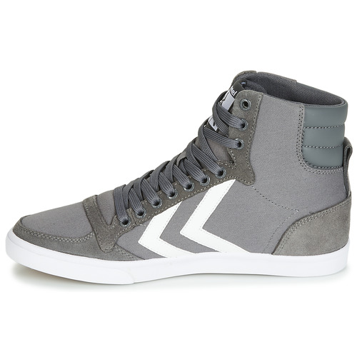hummel - SLIMMER STADIL HIGH - Gris / Blanc