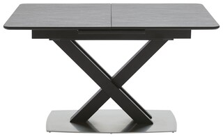 Tisch Hugo Schwarz/Dunkelgrau 130(170)x76x90 cm