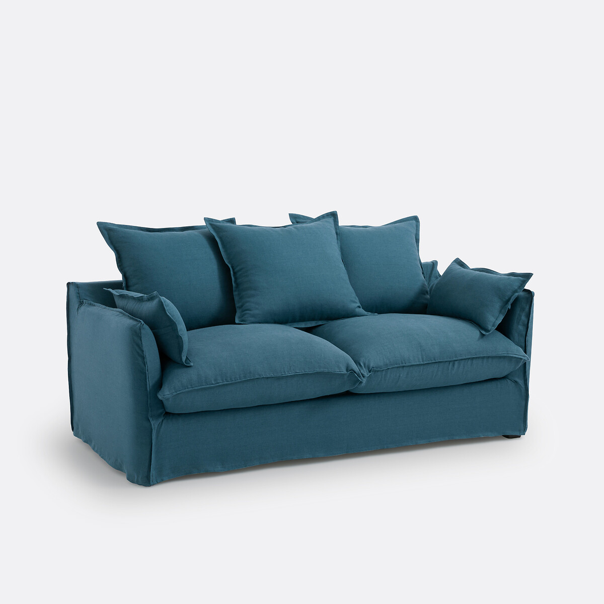 LA REDOUTE INTERIEURS<br>Slaapbank H14 cm, gekreukt linnen, Odna