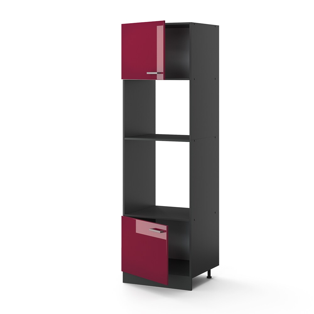 VICCO Küchenschrank Mikrowellenumbauschrank 60 cm R-Line Anthrazit