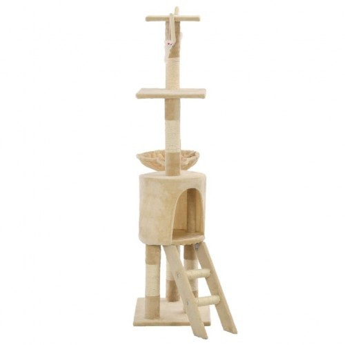 Arranhador para Gatos VidaXL com Haste de Sisal, Bege