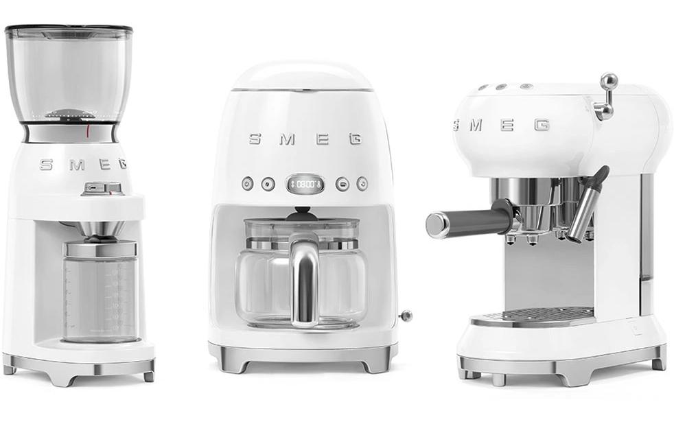Filterkaffeemaschine 50's Style DCF02WHEU Weiss<br>Kaffeemaschine mit Glaskanne