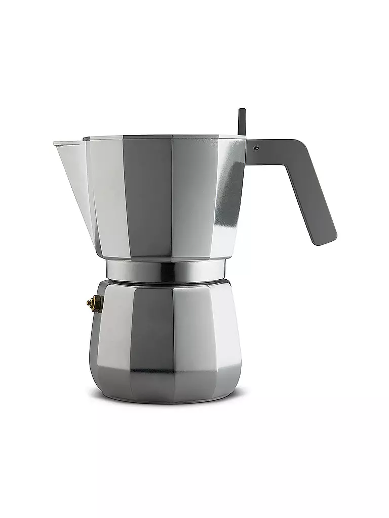 ALESSI Espressomaschine Moka (9 Tassen) silber