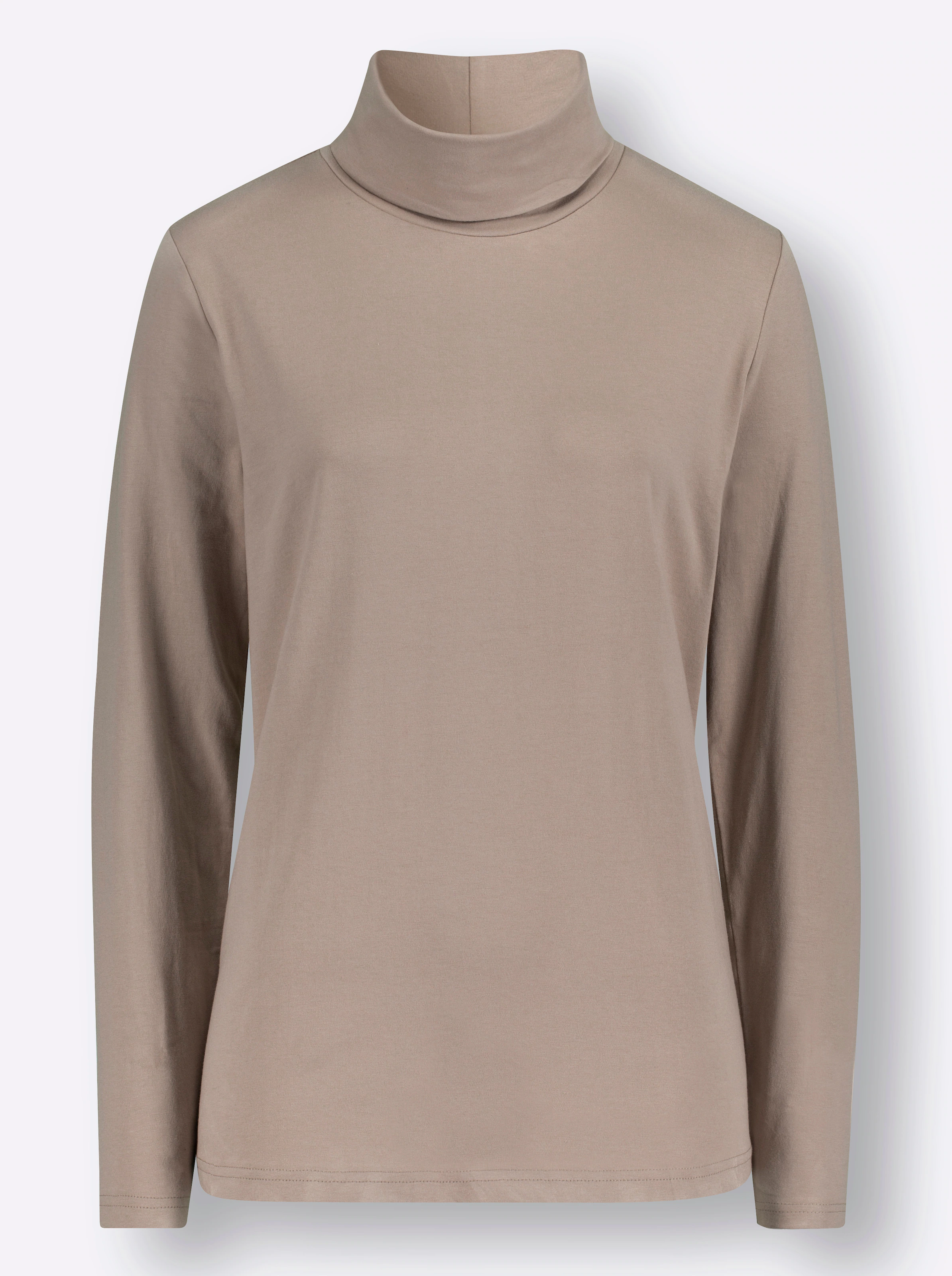 Rollkragenshirt in sesam