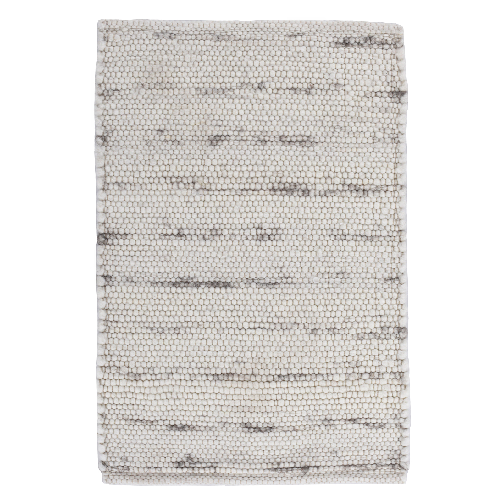 Teppich - natural grey - handgewebt - 60x90 cm