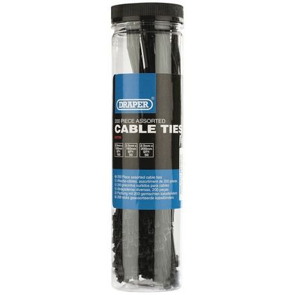 Colliers de serrage Draper nylon (200 unités) Universel