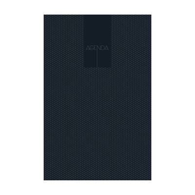 Agenda Fantaisie - 1 jour par page - 12 x 17 cm - bleu marine - Exclusivité Bureau Vallée - Hamelin