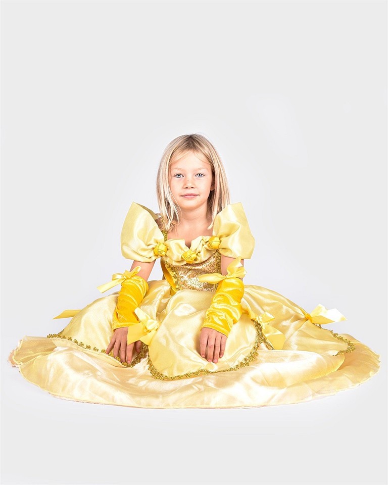 Den Goda Fen - Princess dress - Yellow (98-104 cm) (F60621)