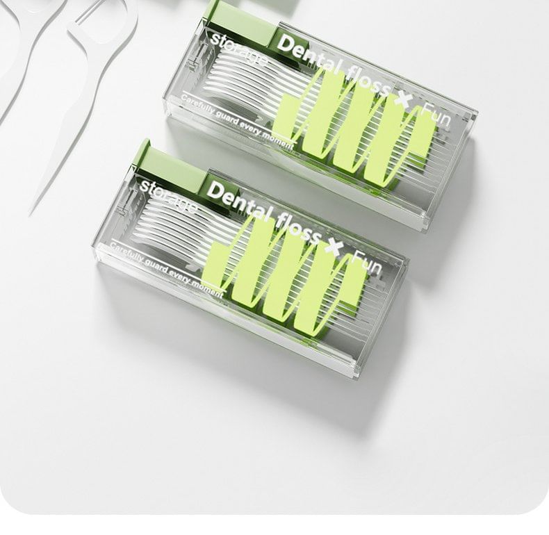 Worthbuy - Wegwerpbare plastic tandzijde / doos / set (verschillende ontwerpen)