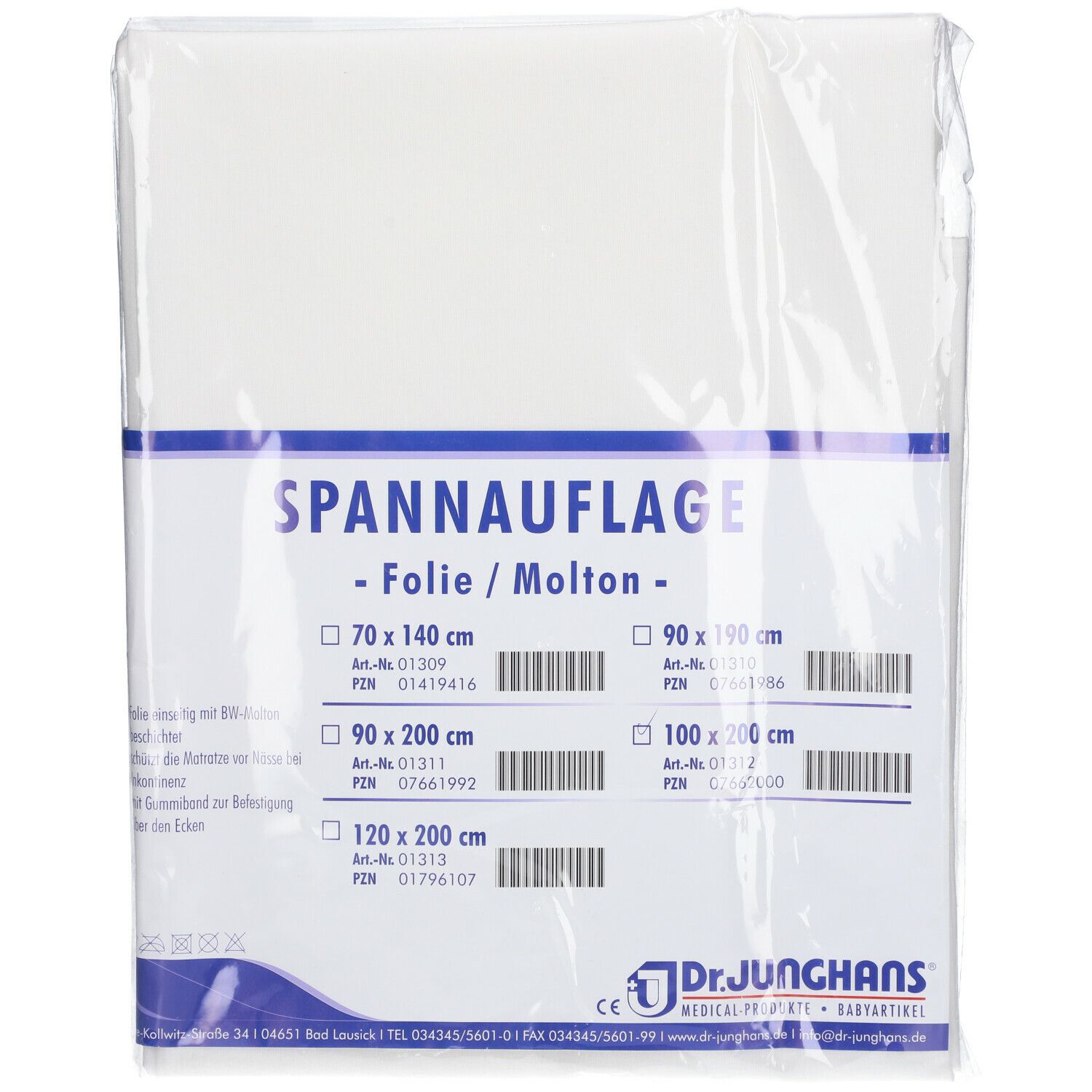 Dr. Junghans® Folie / Molton Spannauflage