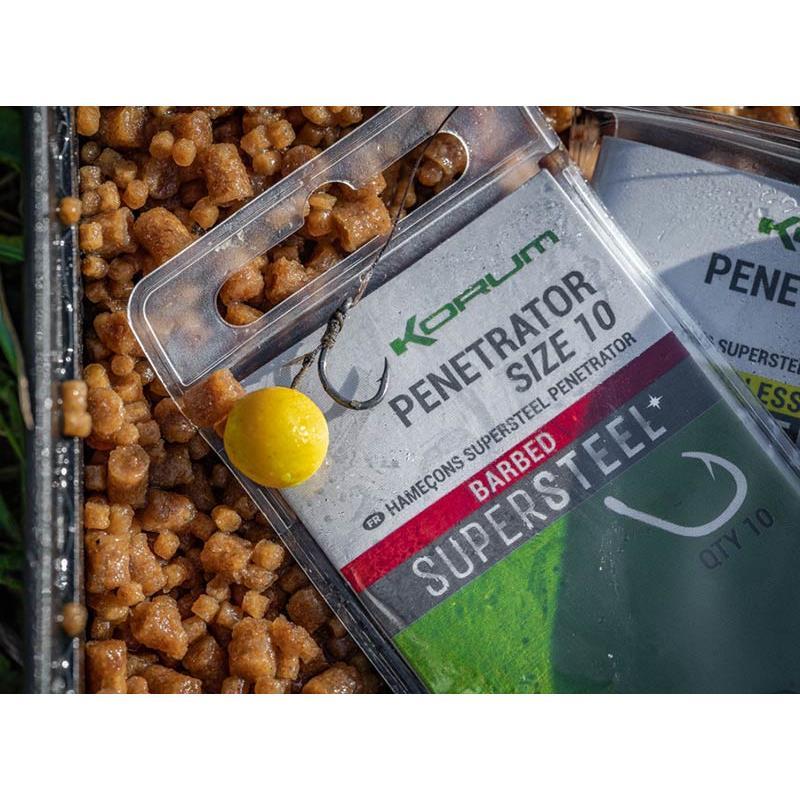 Hamecon Carpe Korum Penetrator Hook Barbed - Par 10