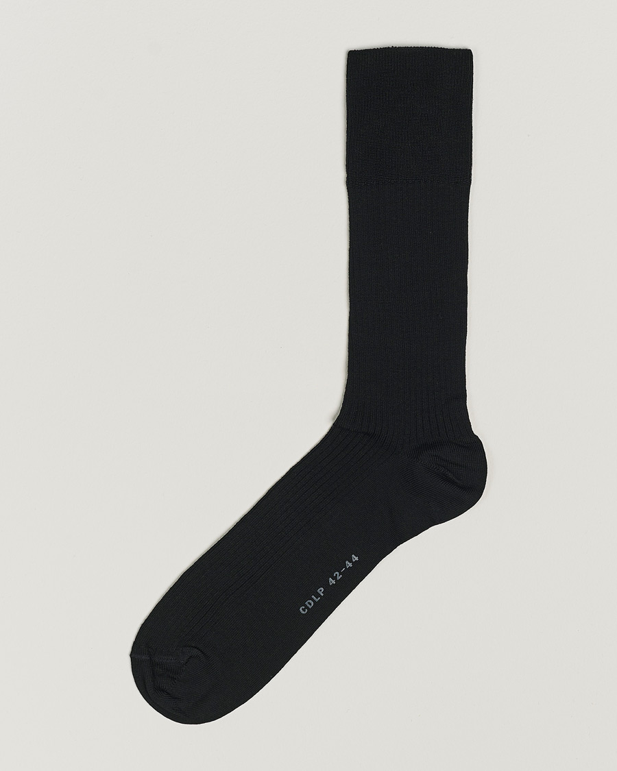 CDLP Cotton Rib Socks Black