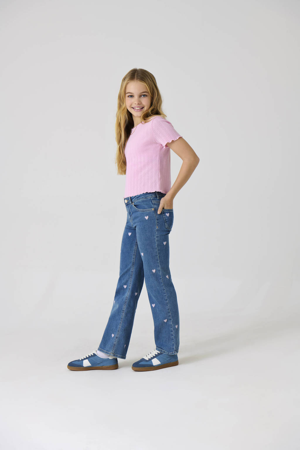 ONLY wide leg jeans KOGJUICY Light blue denim