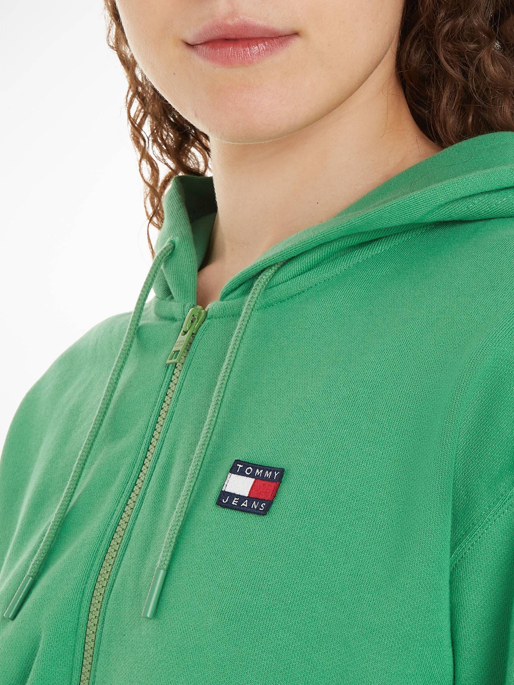 Tommy Jeans| Damen Sweatjacke mit Kapuze TJW RLX XS BADGE ZIP TRHU