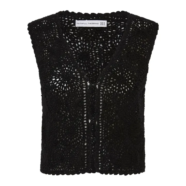 Faithfull the Brand Veste Alejandreas Crochet | Noir