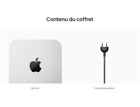 APPLE - Unité centrale Puce M2/8 Go/512 Go SSD
