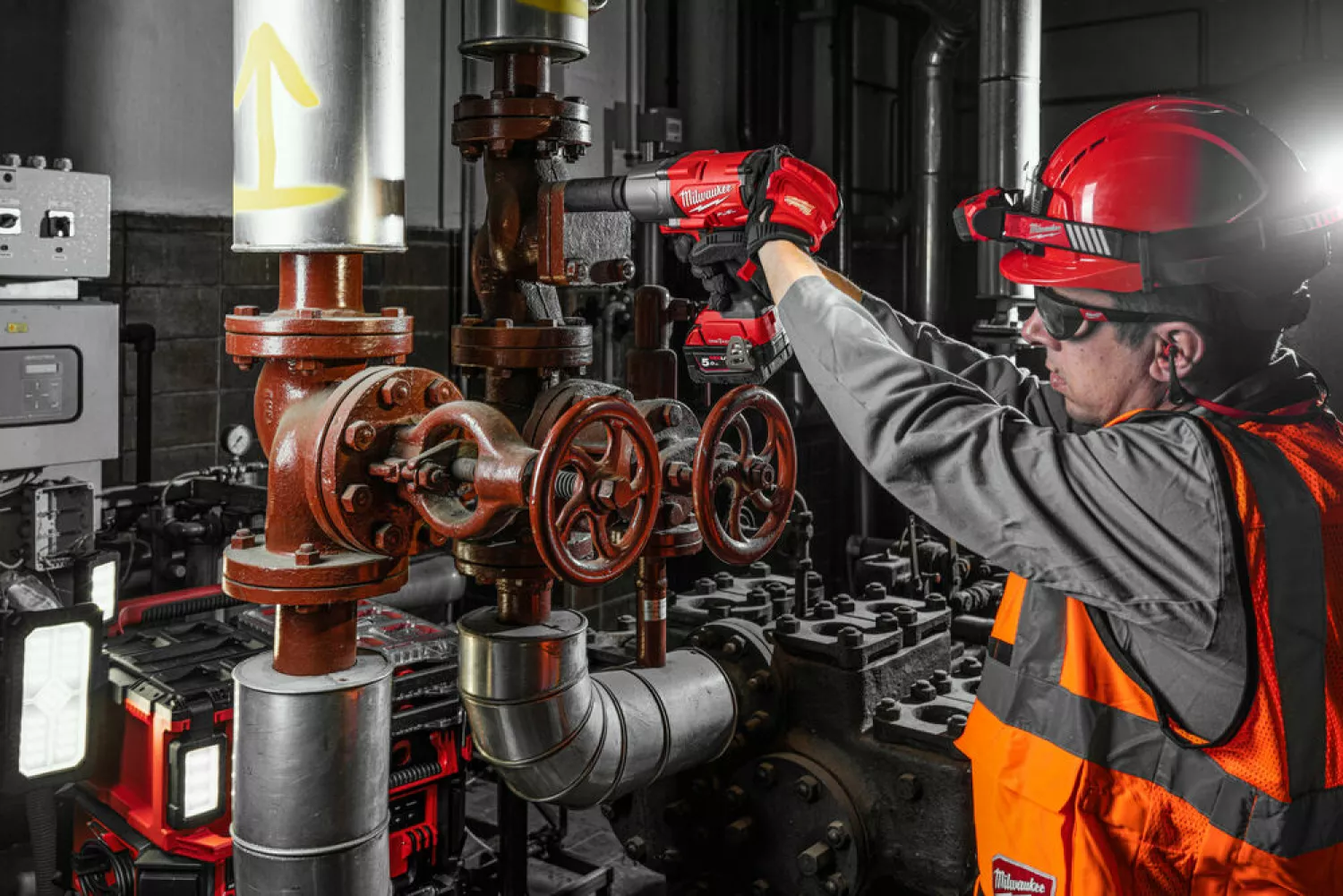 Milwaukee M18 ONEFHIWF34-502X 18V Li-Ion accu Slagmoersleutel set (2x 5,0Ah accu) in HD Box - 3/4