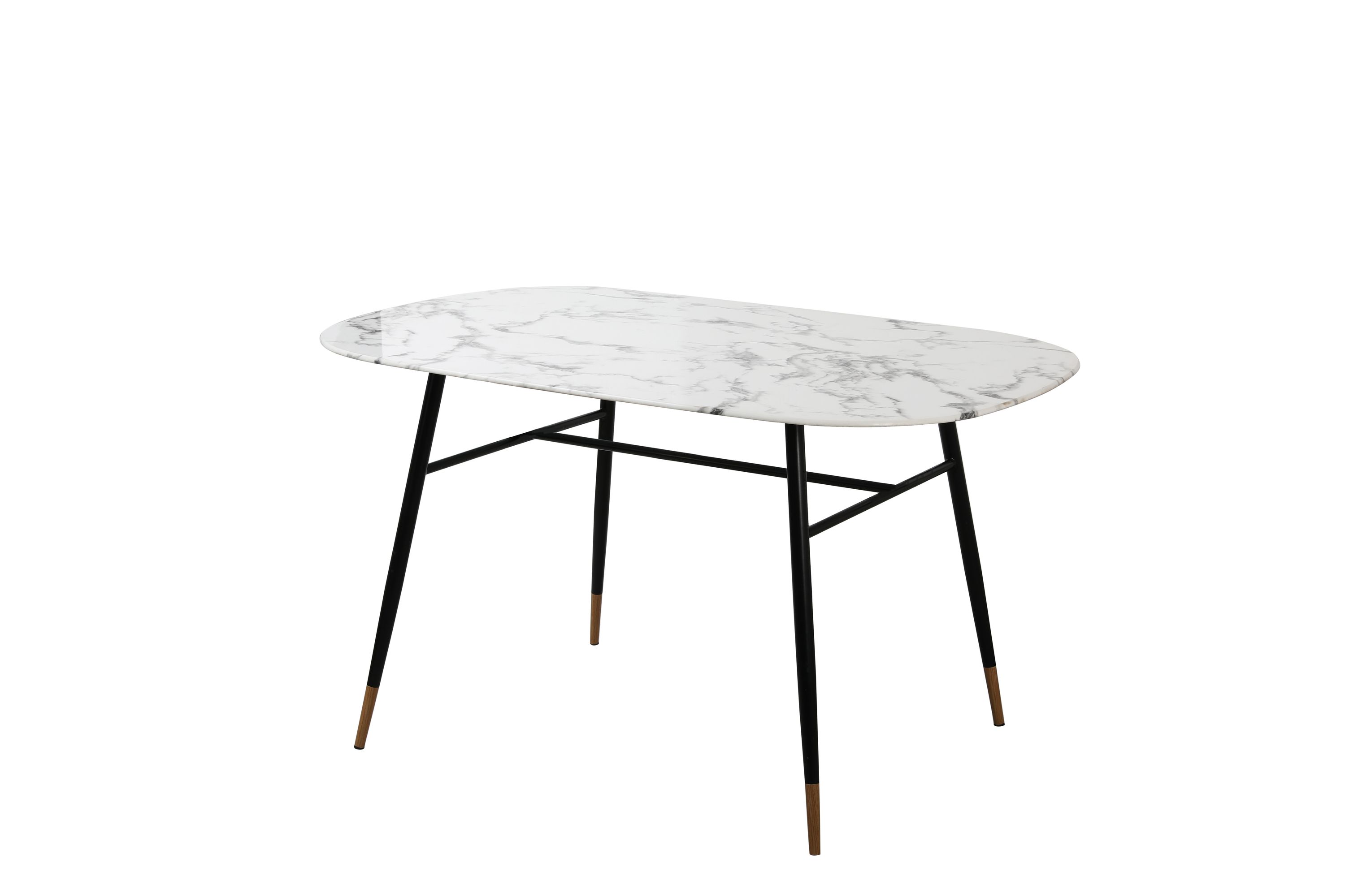 Tisch 140x90 Glas Marmor Optik Esstisch Speisetisch Glastisch Küchentisch
