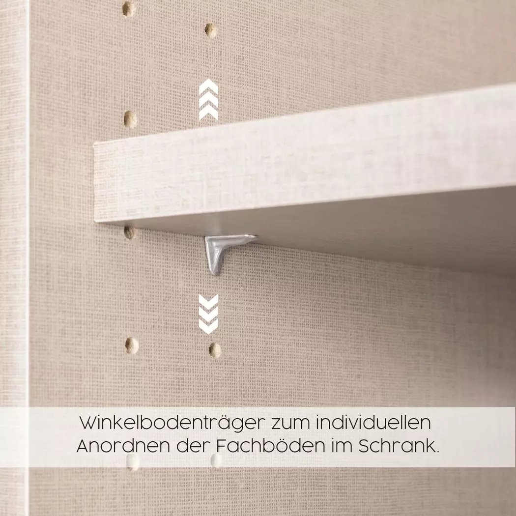Schwebetürenschrank Quadra 136 x 210 cm