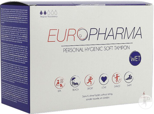 Europharma Tampons Hygiéniques Personnels Souples 6 Pièces