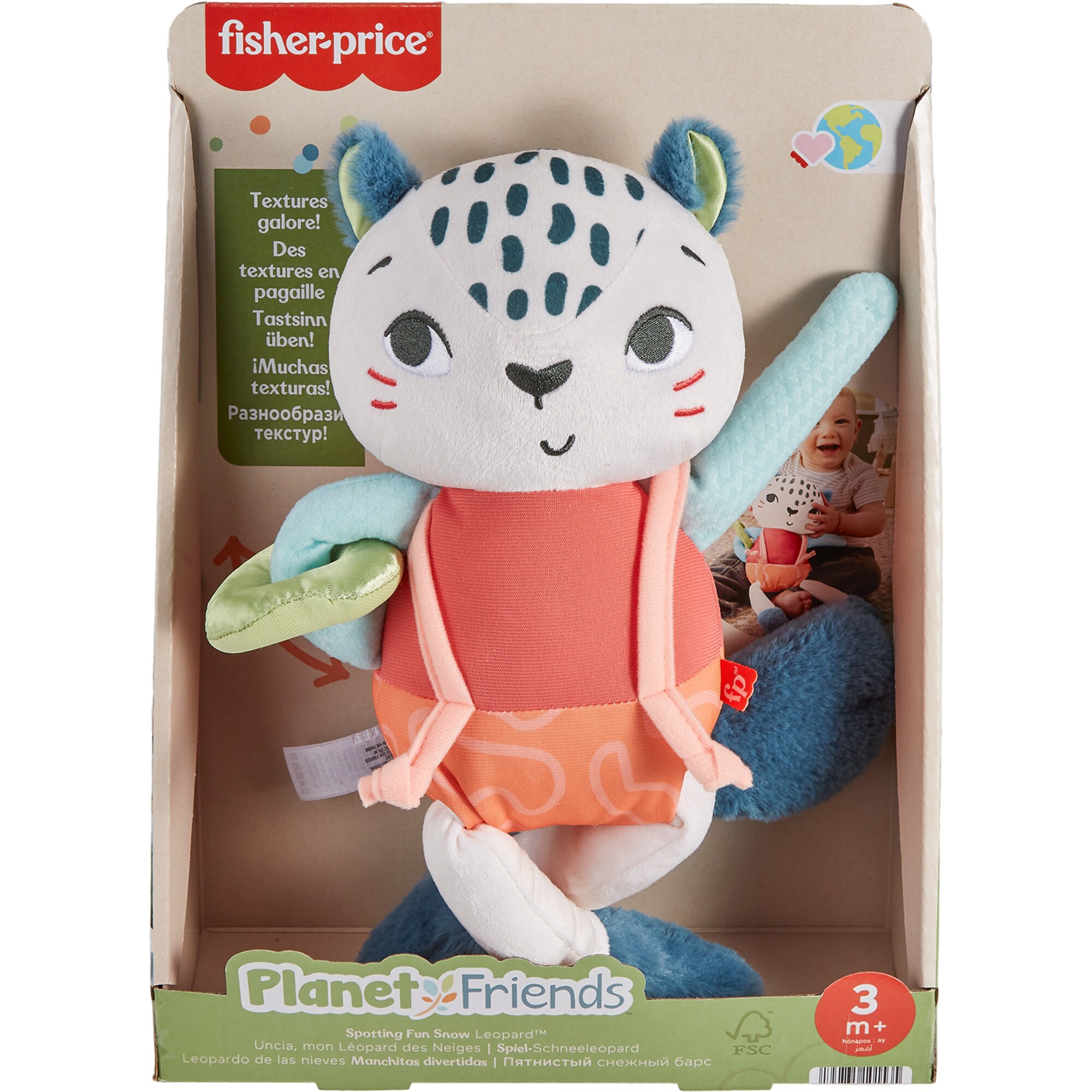 Mattel Kuscheltier Spiel-Schneeleopard