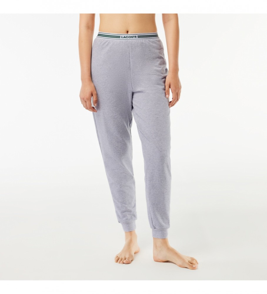 Calça de pijama cinza Lacoste