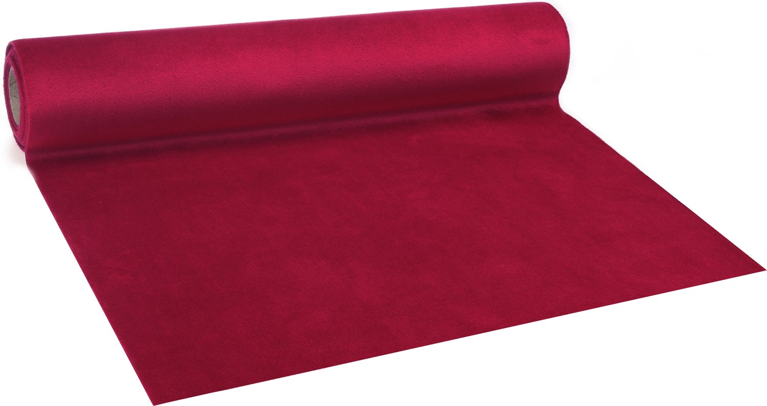Vivant tafelloper Velvet rood 250 x 28 cm