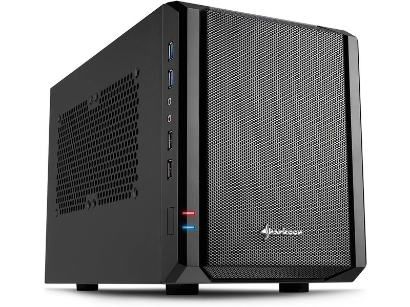 Sharkoon PC-Gehäuse QB One Mini-ITX-PC-Gehäuse mit vorinstalliertem 120-mm-Lüfter