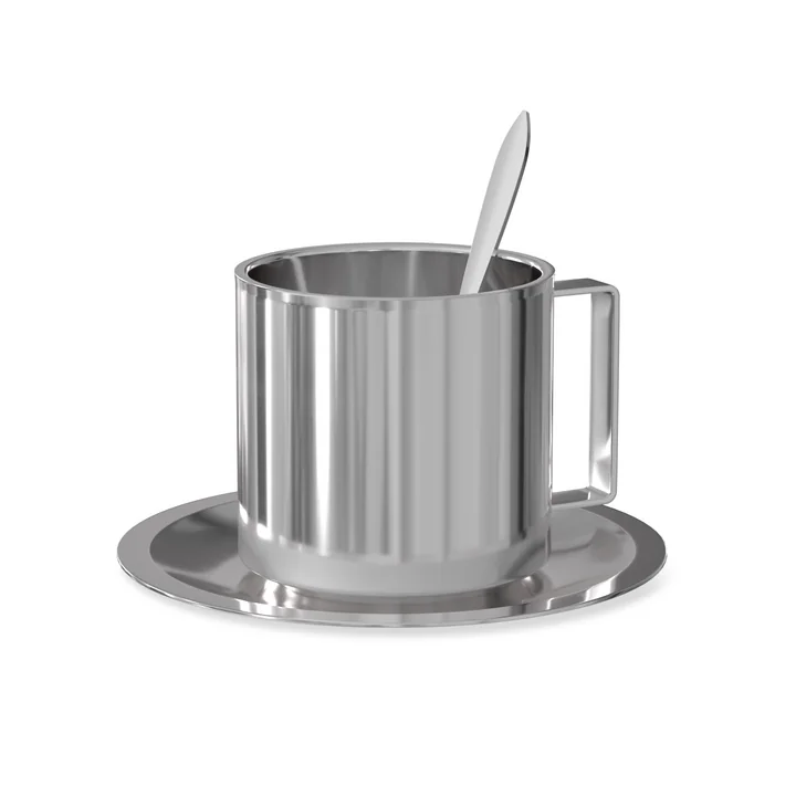 Nichba Design - Kaffeeset Americano, Edelstahl (3-tlg.)