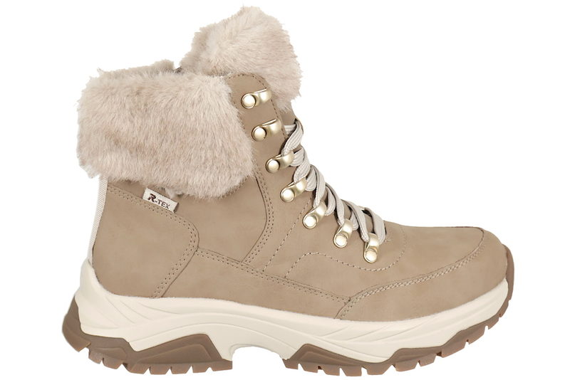 RIEKER VINTERSTØVLE I BEIGE PU