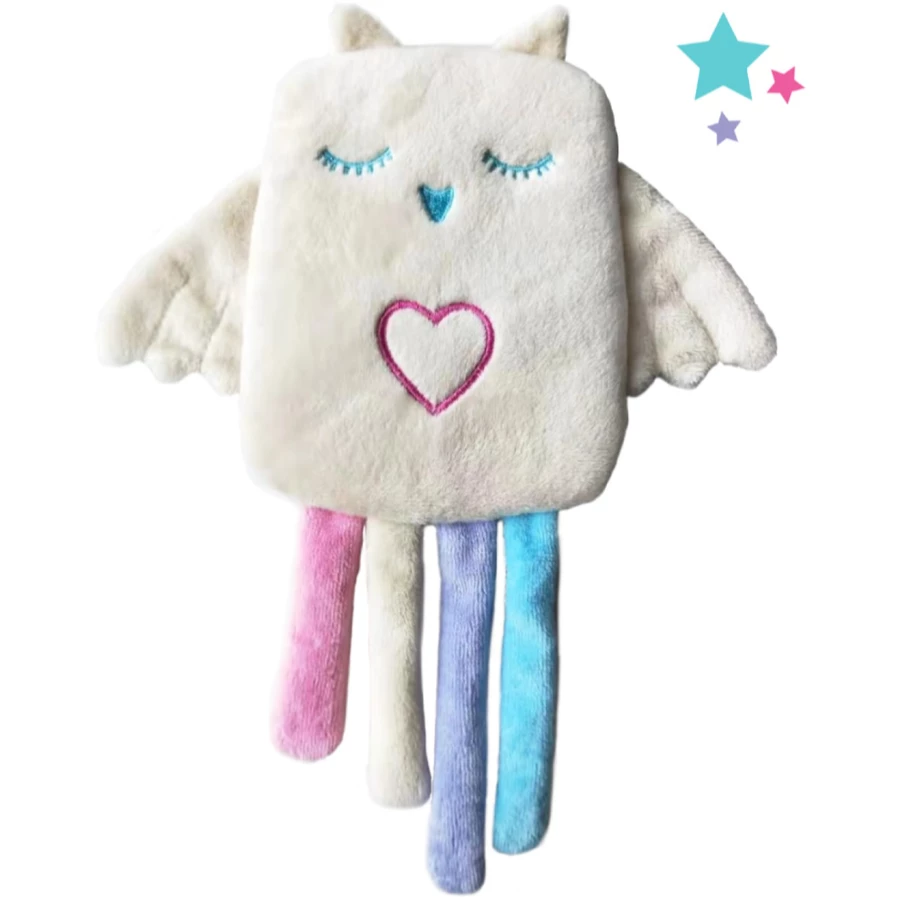 Lulla doll by RoRo Einschlafpuppe Lulla Eule creme, blau , rosa, lila
