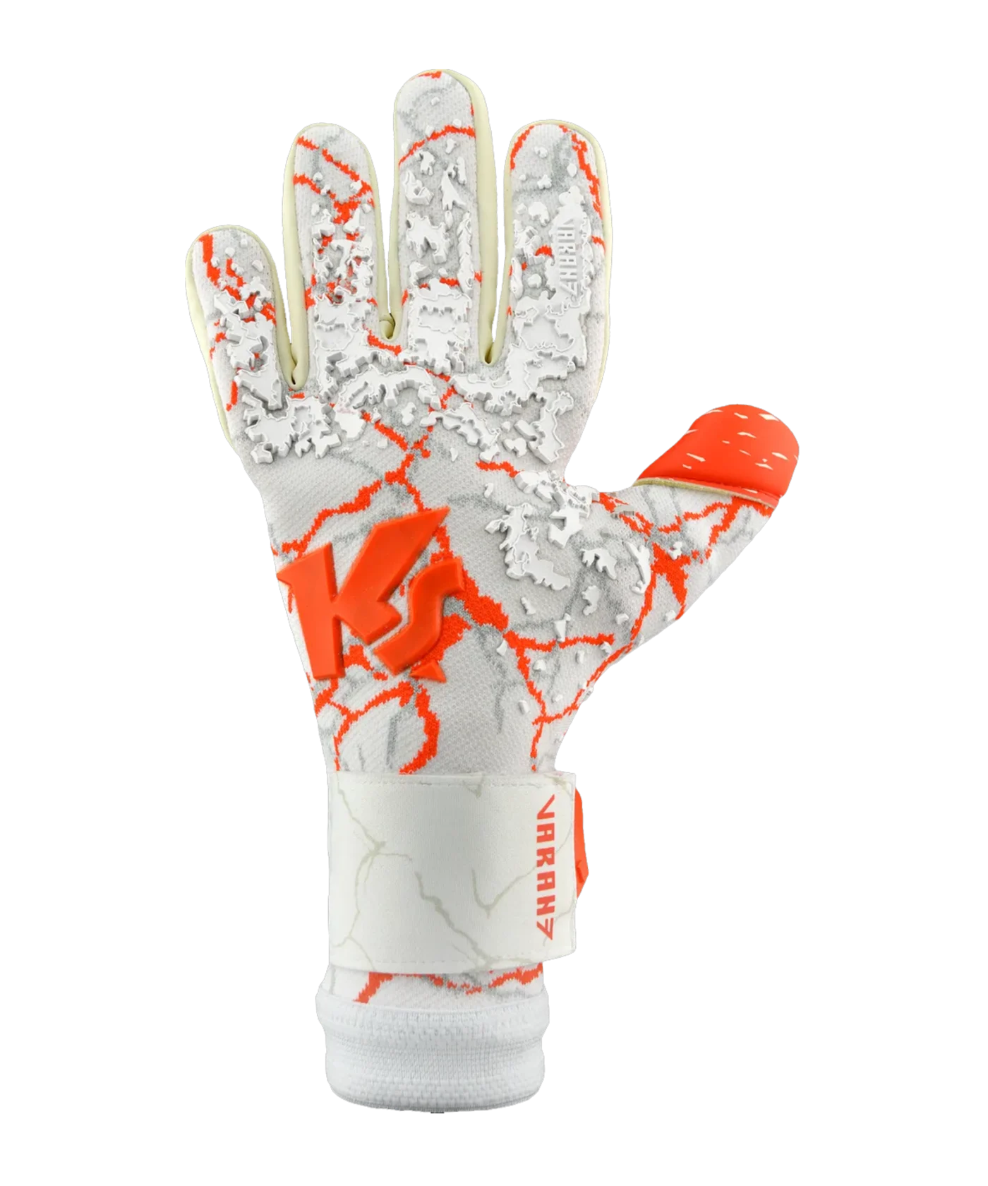 KEEPERsport Varan7 Hero NC TW-Handschuhe Weiss Rot F066