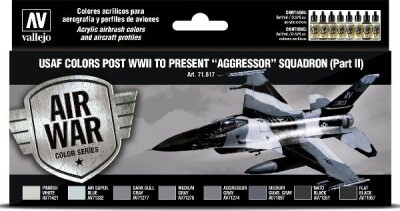 Vallejo - Model Air Maling Sæt - Usaf Aggressor Part 2 - 8X17 ML