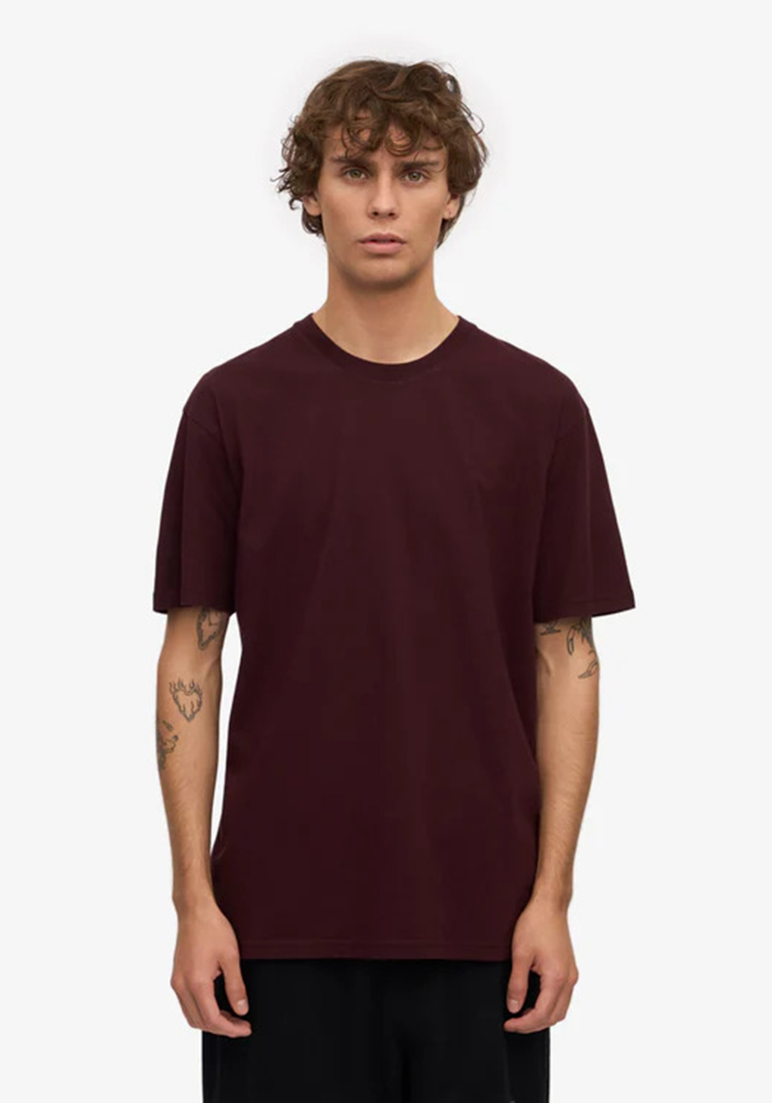 Colorful Standard Herren-T-Shirt Oxblood Red