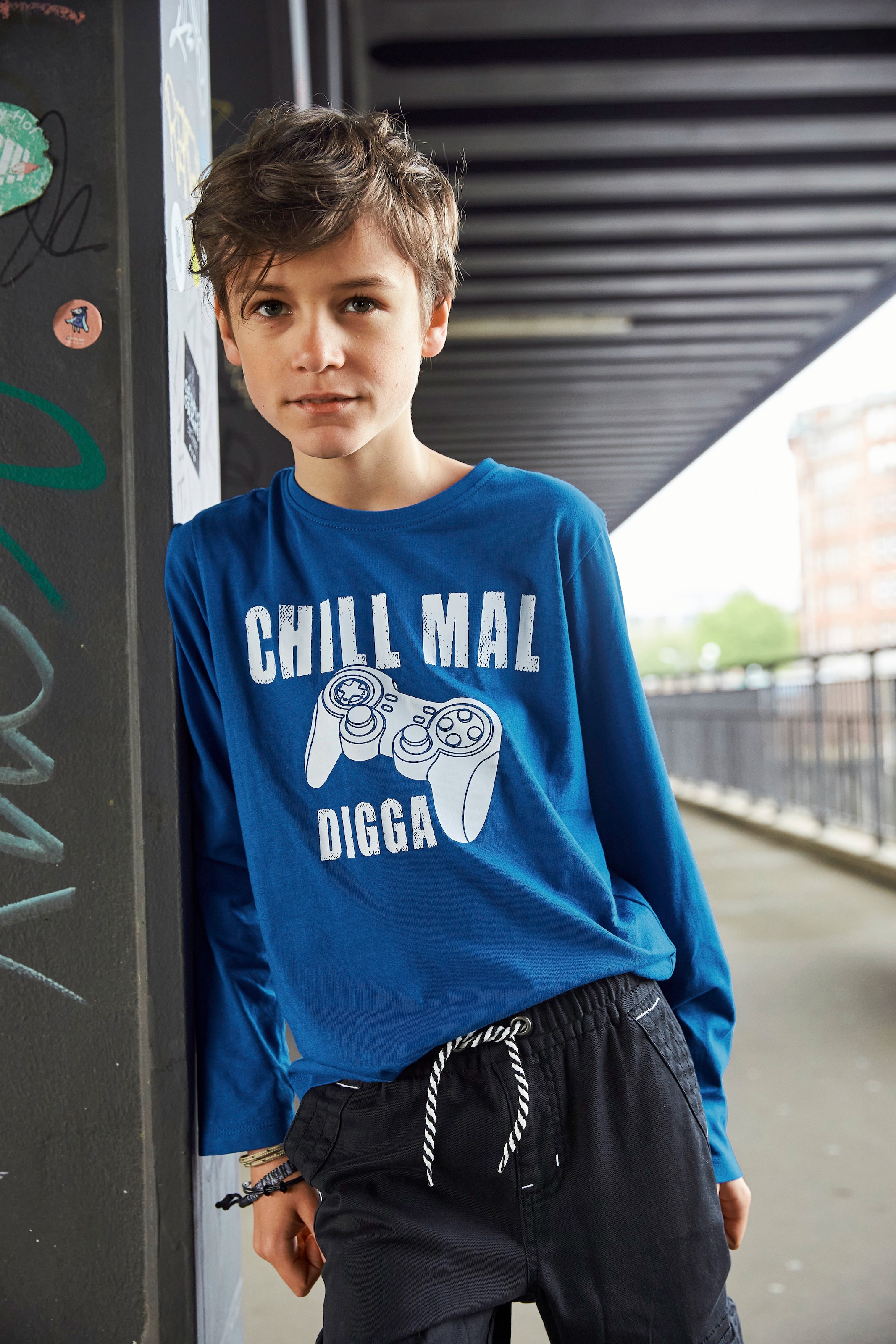 KIDSWORLD Cargohose », bequeme Schlupfform mit Stretch«  für Jungen