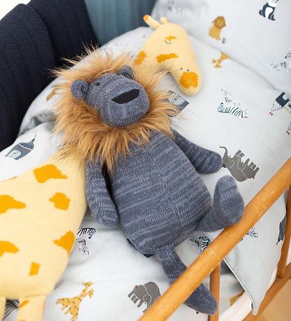 Smallstuff Bamse - 33 cm - L?ve - Blå