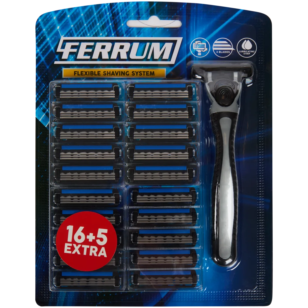 Ferrum scheermes met extra mesjes 21 stuks