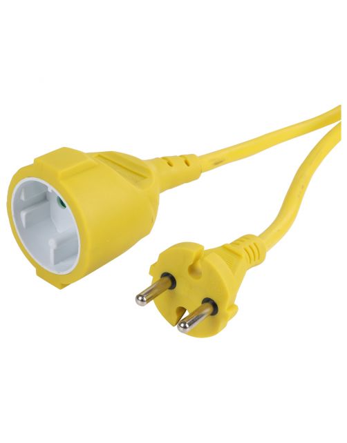 Q-Link Verlengsnoer 2x1.5mm - Elektra - 20 m Geel