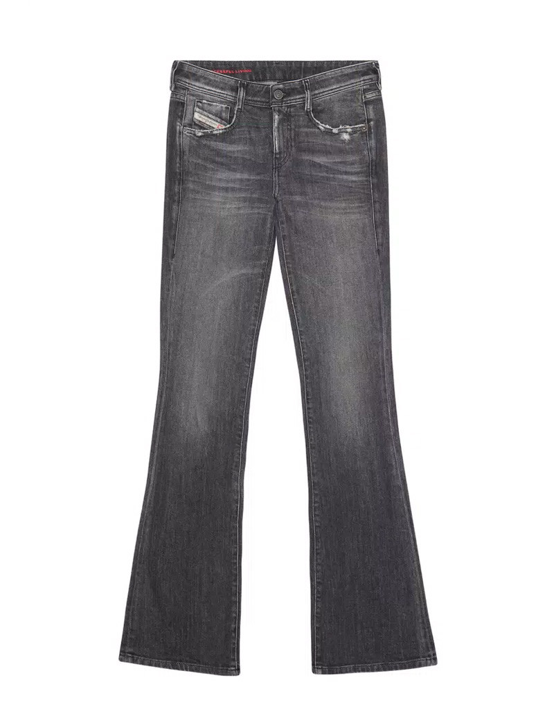 DIESEL JEAN BOOTCUT GRIS FONCÉ FEMME D-EBBEY 9E46