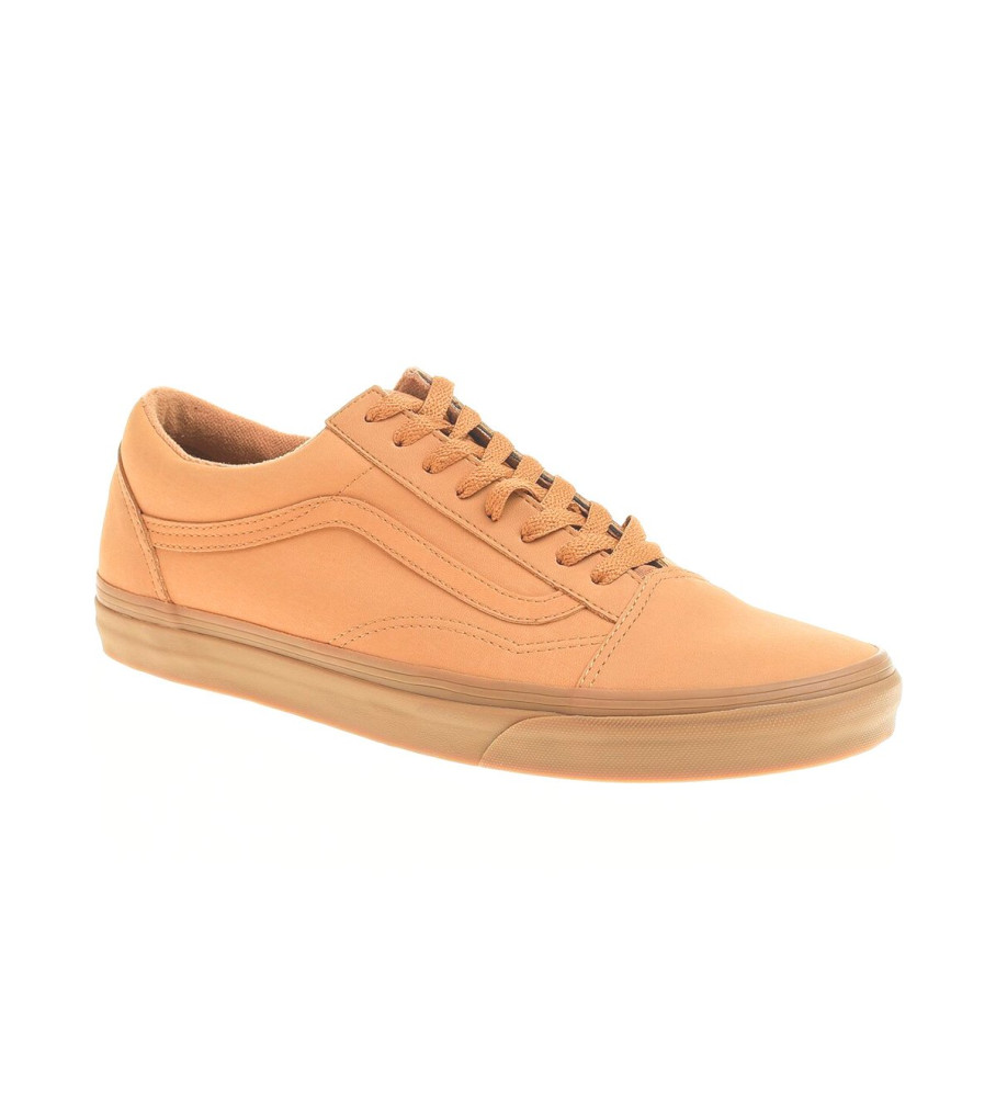 Tênis Vans Ua Old Skool de couro marrom