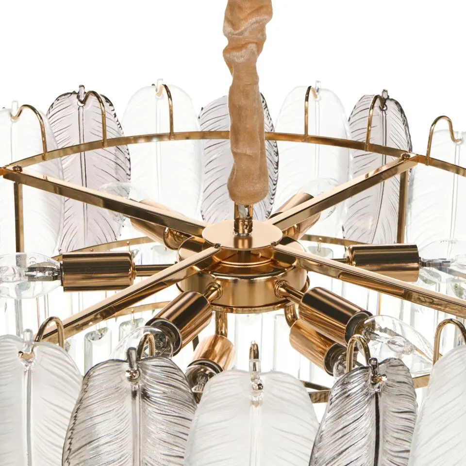 CANAGUA - Kroonluchter - Messing/Transparant - Glas