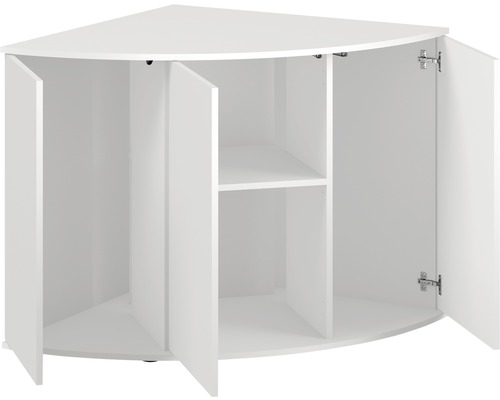 Juwel SBX Trigon 350 aquariumkast, 123x87x80 cm (diagonaal x pootlengte x hoogte), wit