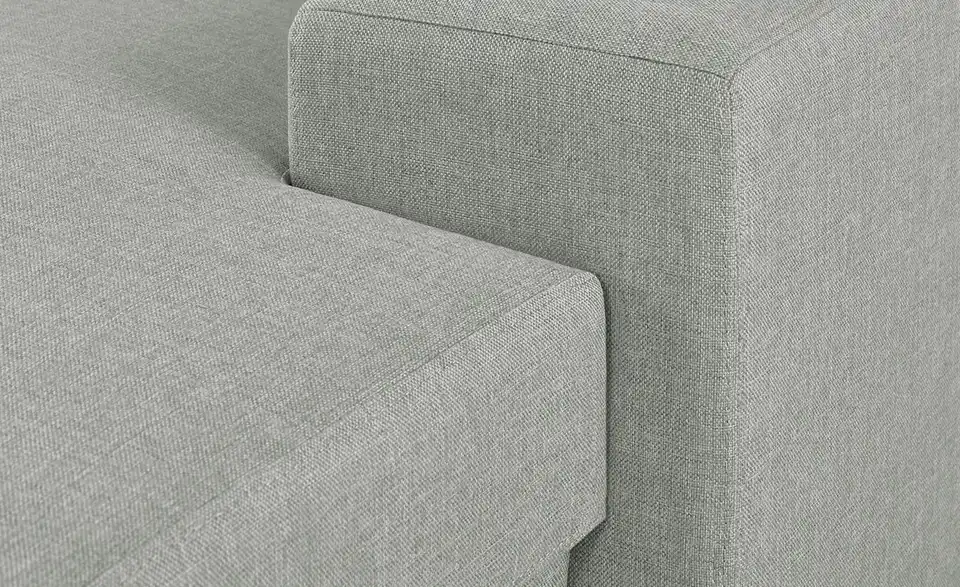 Ecksofa Rome Hellgrau rechts Webstoff
