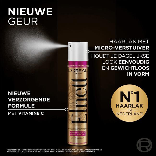 L'Oréal Paris Elnett Satin Volume Haarspray Extra Sterk 200 ML